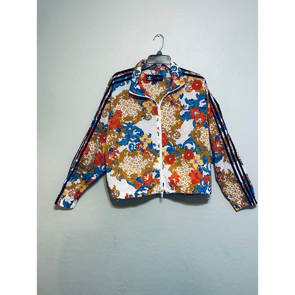Paisley pattern, Adidas light jacket, no lining, casual, street wear size XL